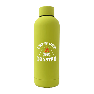 Let's get Toasted 17oz Stainless Rubberized Water Bottle
